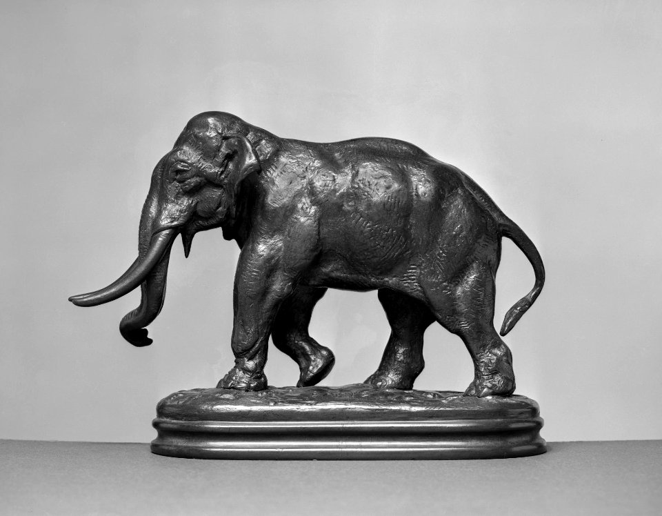 Antoine-Louis Barye - Elephant of Asia - Walters 2799 - Left