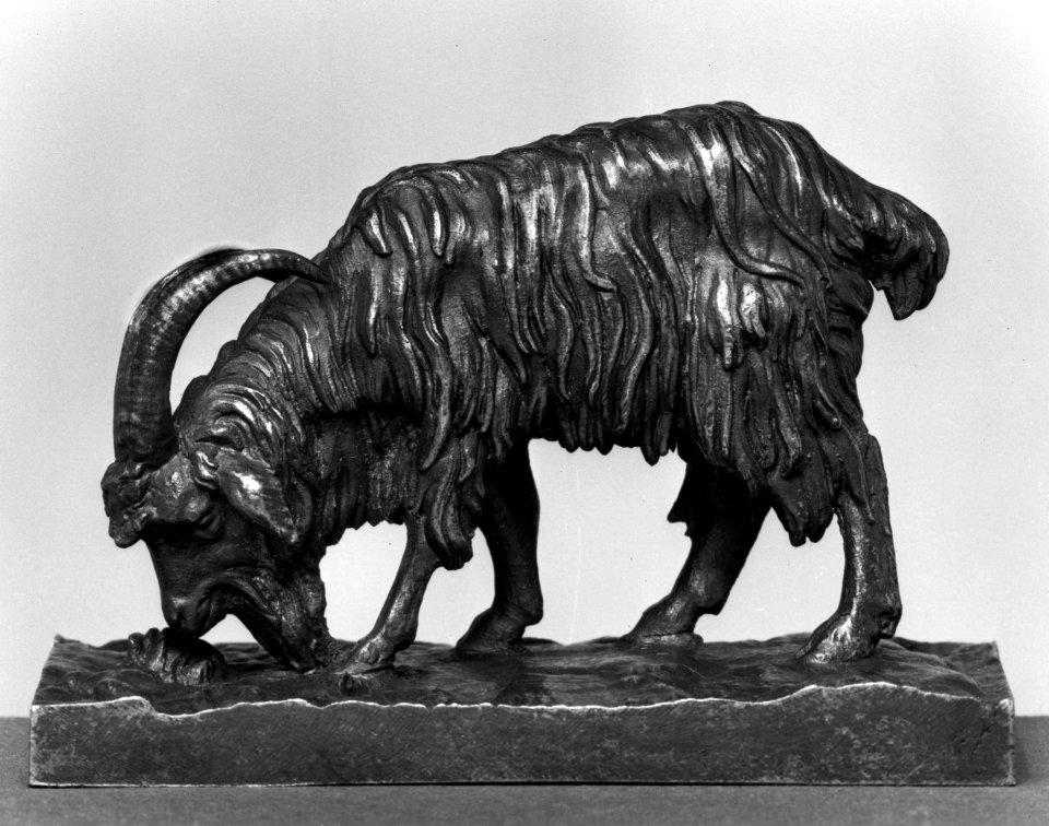 Antoine-Louis Barye - Goat Feeding - Walters 2753