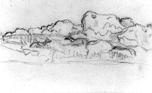 Antoine-Louis Barye - Landscape with Rocks - Walters 372083