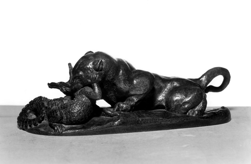 Antoine-Louis Barye - Jaguar Devouring a Crocodile - Walters 2791