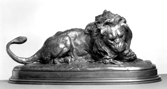 Antoine-Louis Barye - Lion Devouring a Doe - Walters 2739