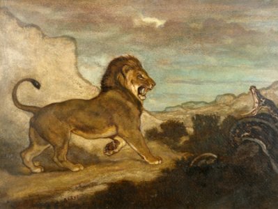 Antoine-Louis Barye - Lion and Python - Walters 37831 photo