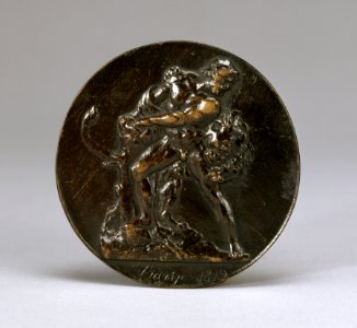 Antoine-Louis Barye - Milo of Croton Devoured by a Lion - Walters 27507