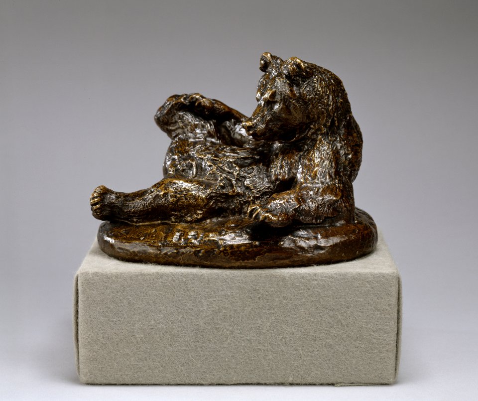 Antoine-Louis Barye - Seated Bear - Walters 2776