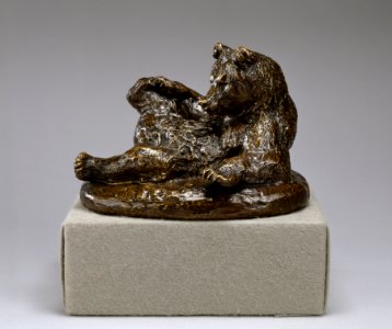 Antoine-Louis Barye - Seated Bear - Walters 2776