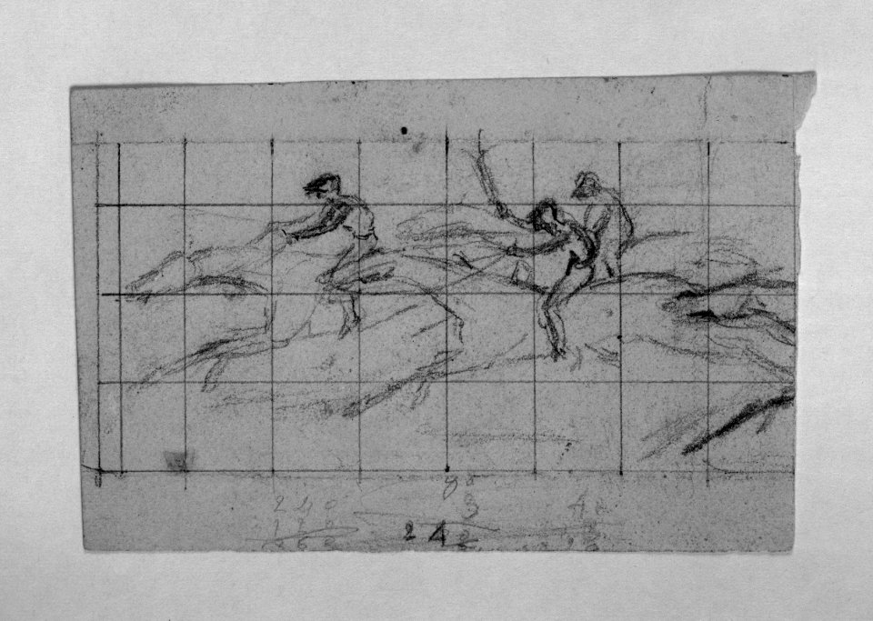 Antoine-Louis Barye - Sketch of a Horse Race - Walters 372192