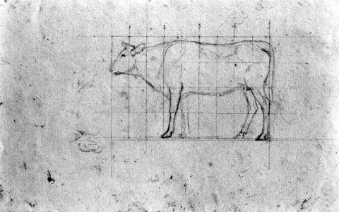Antoine-Louis Barye - Sketch of a Cow - Walters 372181