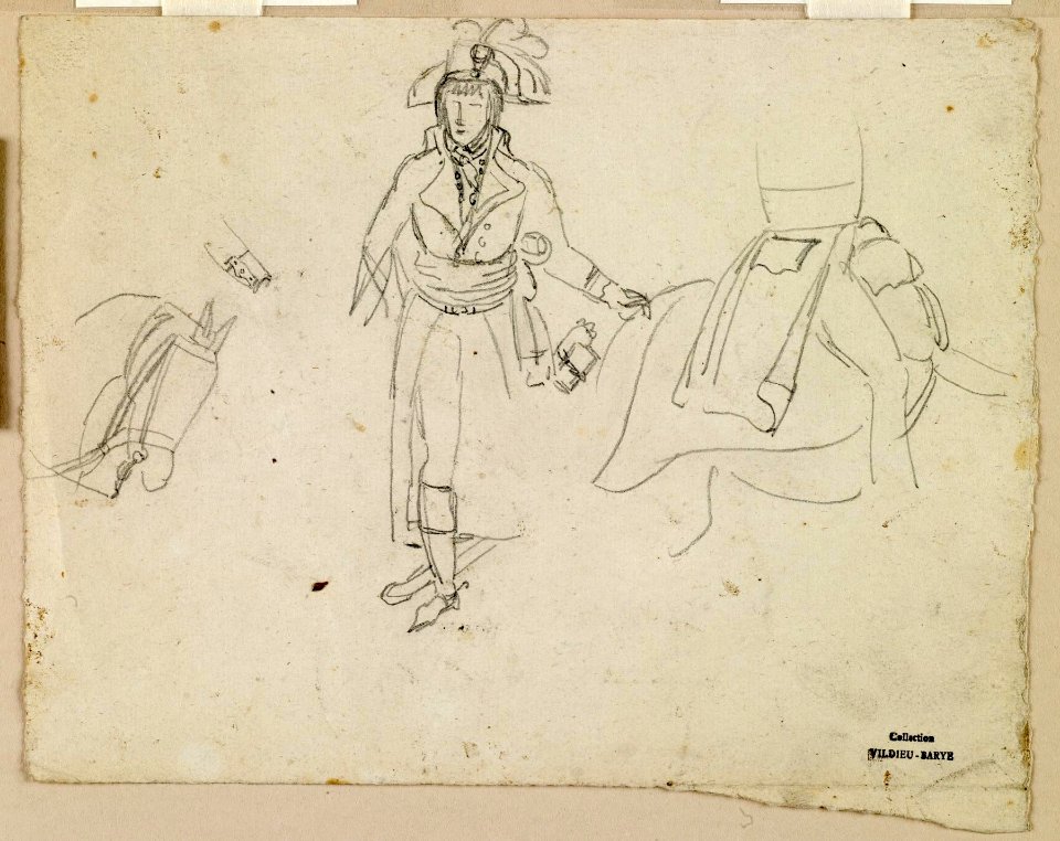 Antoine-Louis Barye - Studies for General Bonaparte - Walters 372240