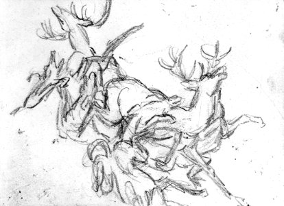 Antoine-Louis Barye - Stag Hunt - Walters 372244