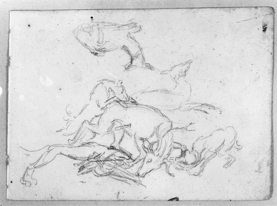 Antoine-Louis Barye - Stag Hunt - Walters 372242