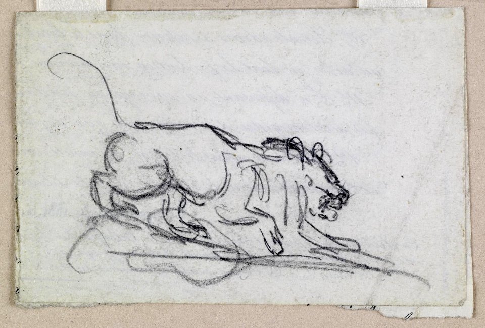 Antoine-Louis Barye - Stalking Lion - Walters 372123