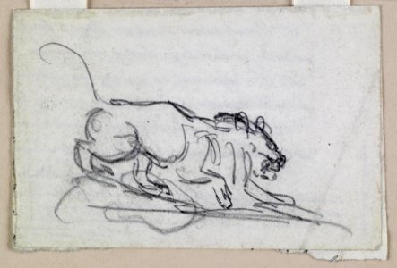 Antoine-Louis Barye - Stalking Lion - Walters 372123