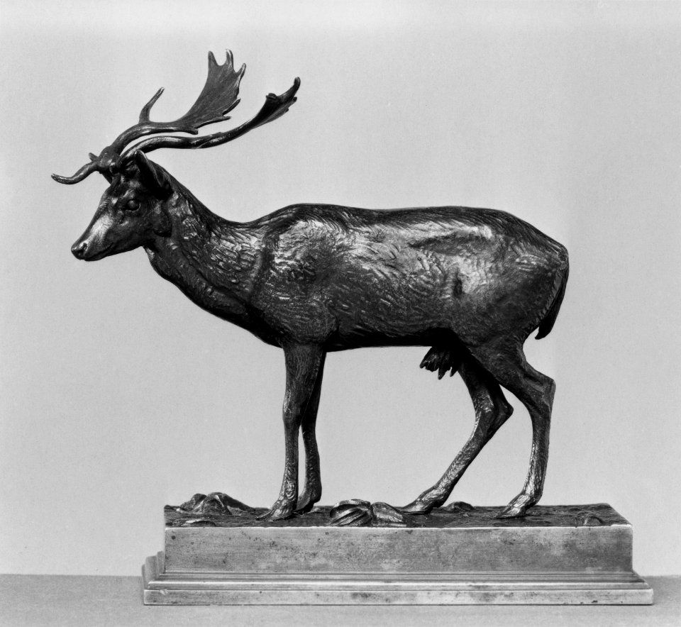 Antoine-Louis Barye - Standing Deer - Walters 2760