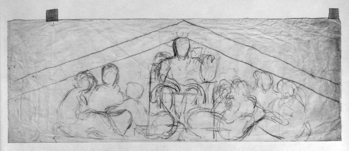 Antoine-Louis Barye - Study for a Louvre Pediment - Walters 372207