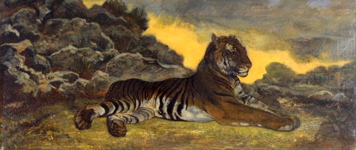 Antoine-Louis Barye - Tiger at Rest - Walters 37833 photo