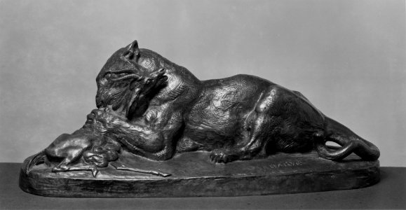 Antoine-Louis Barye - Tiger Devouring a Gazelle - Walters 27112