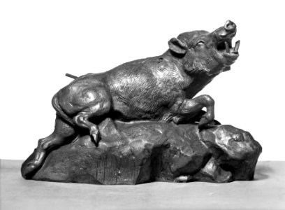 Antoine-Louis Barye - Wounded Boar - Walters 27103 - Right