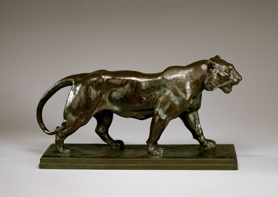 Antoine-Louis Barye - Walking Tiger - Walters 2748 - Profile
