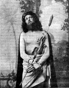 Anton Lang nell'Ecce Homo, ante 1910 - Archivio Meraviglioso ICM BC1910n24f1