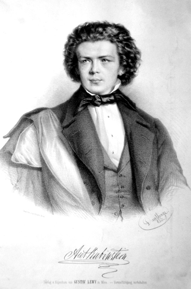 Anton Rubinstein 1855 Litho