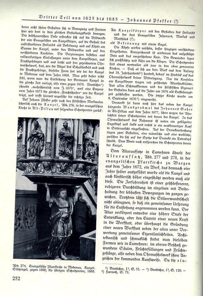 Anton ULBRICH, Geschichte der Bildhauerkunst in Ostpreußen, Gräfe und Unzer, Königsberg 1926, S. 252 Die Bildhauerfamilie Pfeffer in Königsberg, Johannes Pfeffer