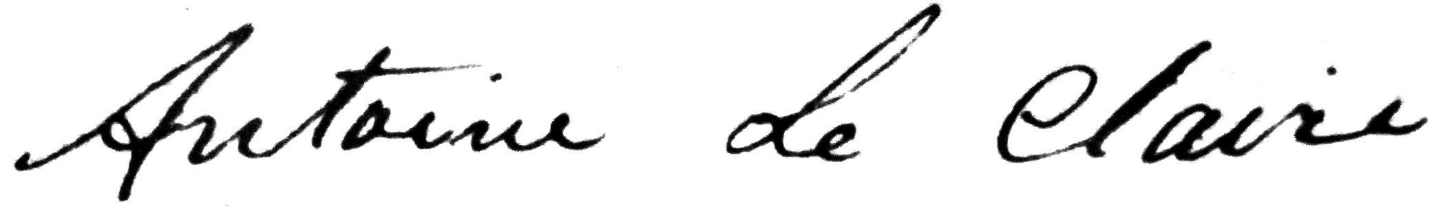 Antonie Le Claire Signature