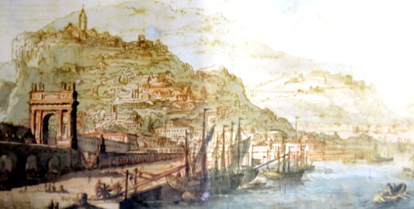Antonio Balestra - Veduta di Ancona - 1690 circa - collezione privata