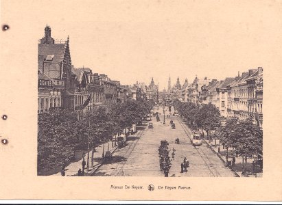 Antuérpia, Bélgica, inicio do Sec. XX, Avenue de Keyser, Arquivo de Villa Maria, Angra do Heroísmo, Açores.