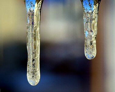 Drip icicle frost photo