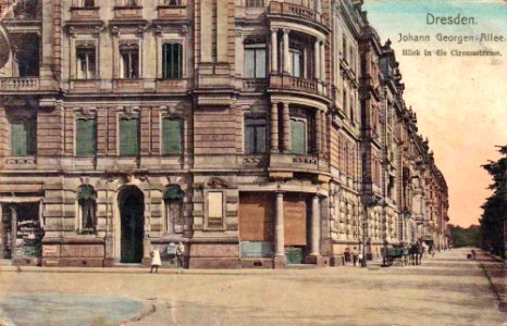 Anvenida de johann georg y calle de circo bella época dresde