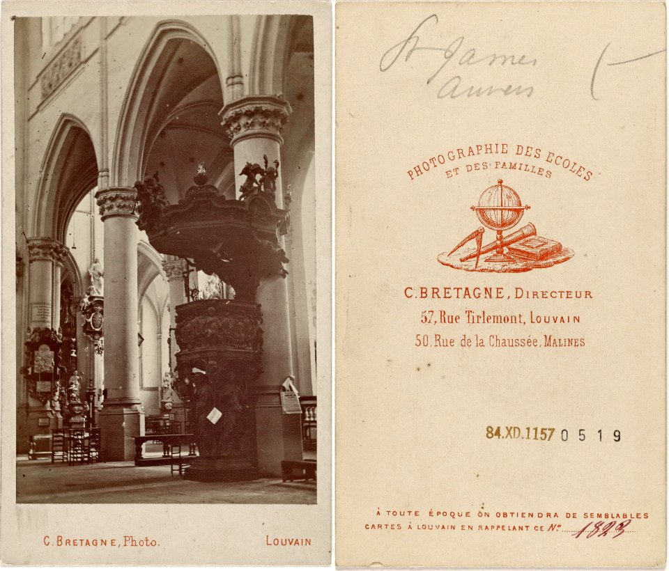 Anvers, chaire de l'église St-Jacques (C Bretagne)