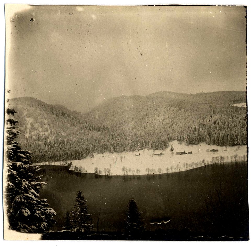 Aperçu du lac de Longemer - Fonds Berthelé - 49Fi1754