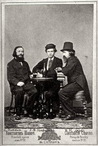 Apiro, Konstantin - Der Geiger I. Pikkel und die Komponisten E. Napravnik und K. Ljadov. St. Petersburg (Zeno Fotografie)