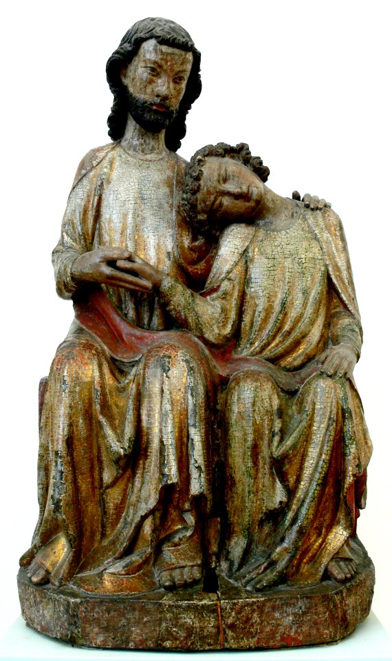 Apostel Johannes an der Brust Christi Bodenseegebiet um 1310
