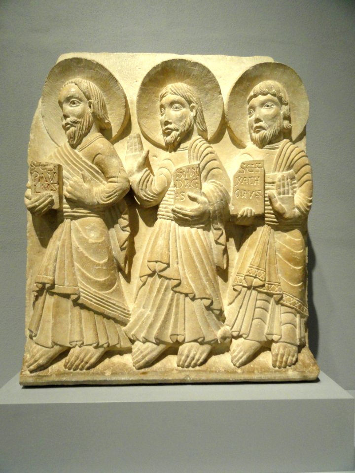 Apostles Paul, Andrew, and James, Spain (Catalan), c. 1150-1170 - Nelson-Atkins Museum of Art - DSC08281