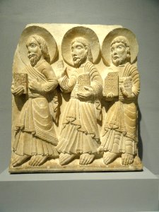 Apostles Paul, Andrew, and James, Spain (Catalan), c. 1150-1170 - Nelson-Atkins Museum of Art - DSC08281