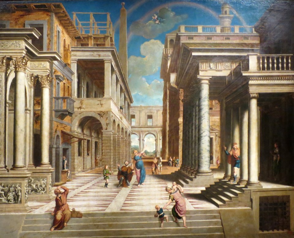 Apparition of the Sybil to Caesar Augustus' by Paris Bordon, Pushkin Museum