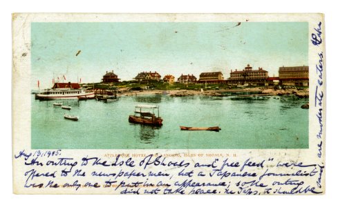 Appledore Hotel and landing, Isles of Shoals, N.H. LCCN2005680003
