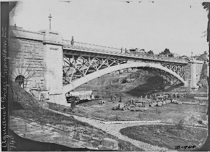 Aqueduct Bridge at Georgetown, D.C. or Meigs Bridge - NARA - 525145 photo