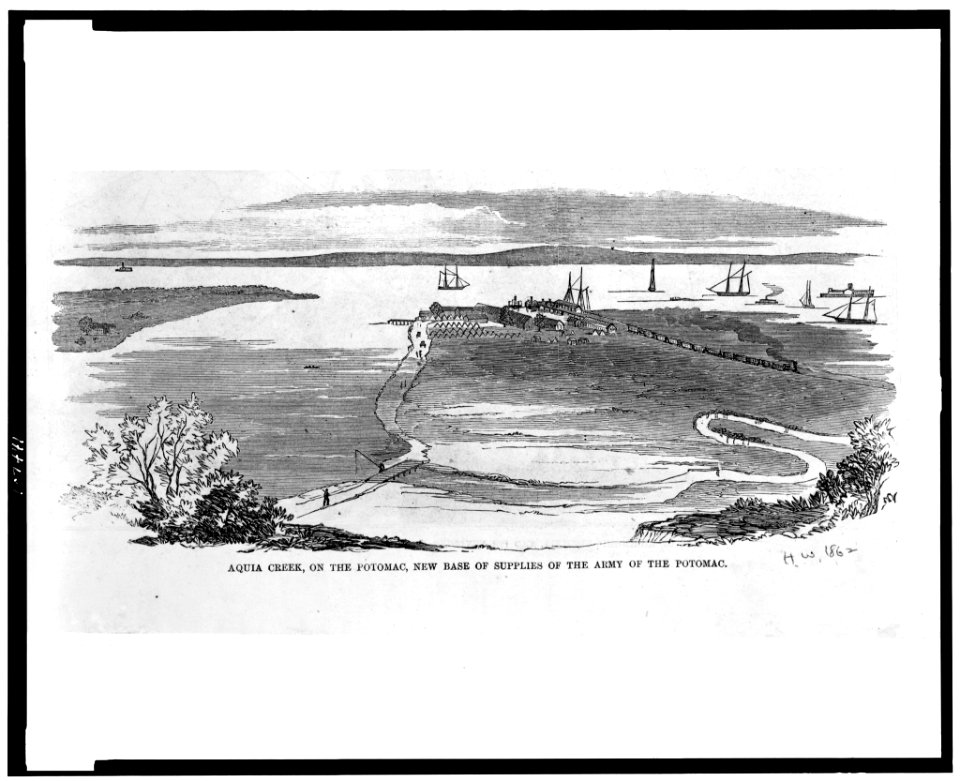 Aquia Creek, on the Potomac, new base of supplies of the Army of the Potomac LCCN93503315