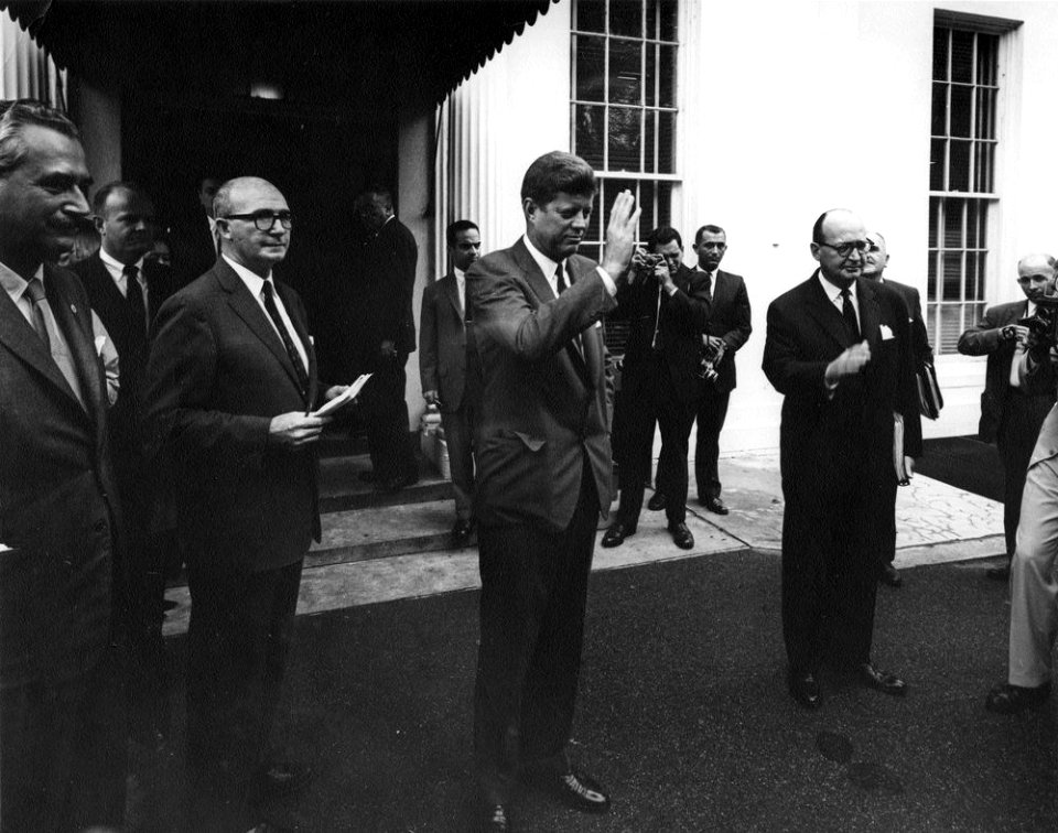 AR6792-J. President John F. Kennedy Meets with Manuel Prado Ugarteche, President of Peru