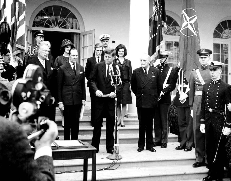 AR7813-G. President John F. Kennedy Declares Sir Winston Churchill an Honorary Citizen of the United States