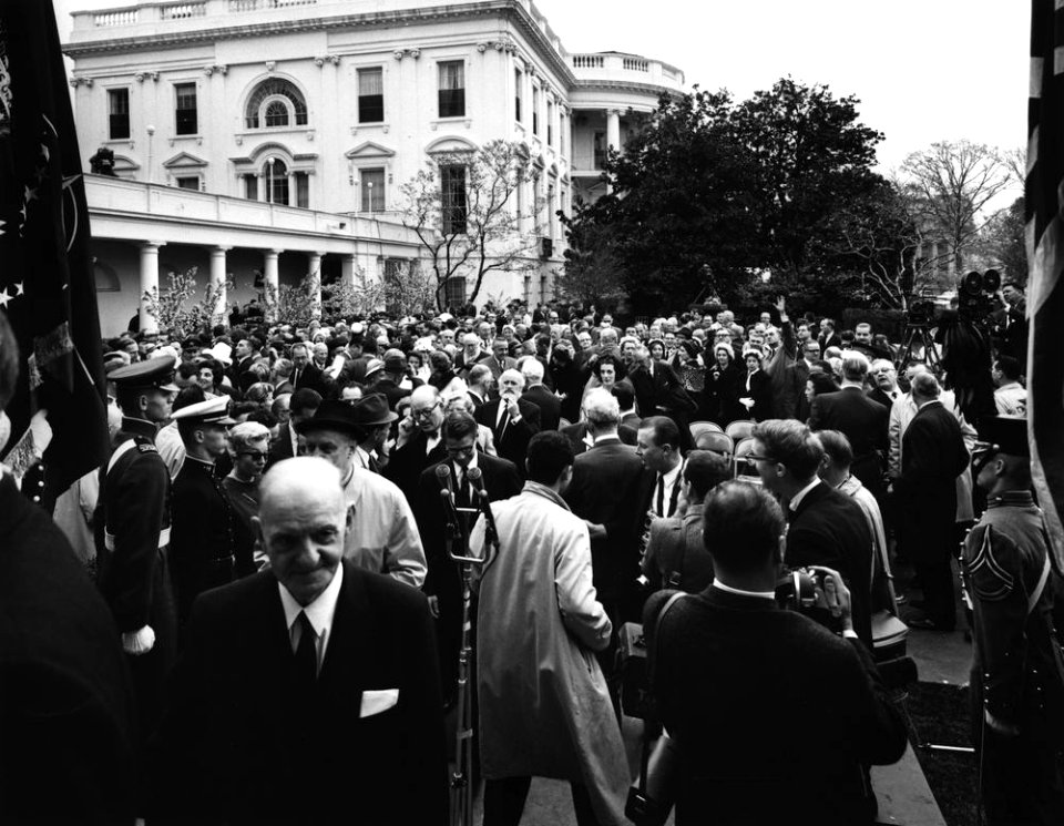 AR7813-J. Guests at Proclamation Ceremony Declaring Sir Winston Churchill an Honorary Citizen of the United States