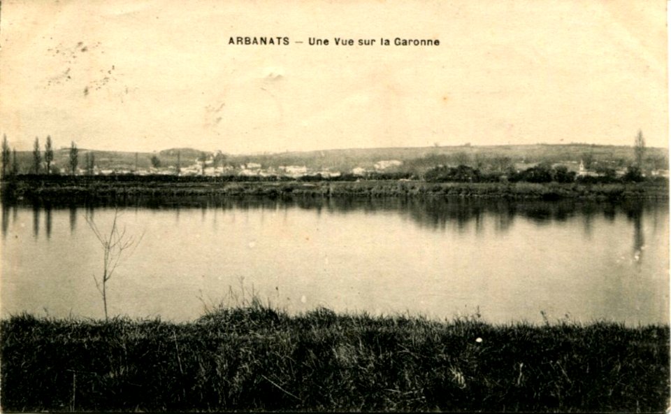 Arbanats - vue sur la Garonne