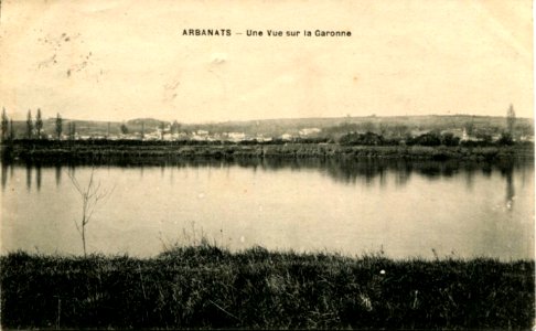 Arbanats - vue sur la Garonne