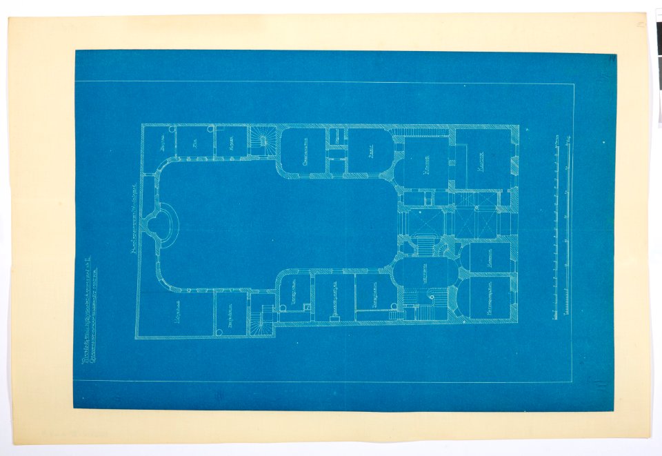 Arbetsritning, fastigheten nr 4 Hamngatan. Elektrisk installation, värmeledning m. m - Hallwylska museet - 105291