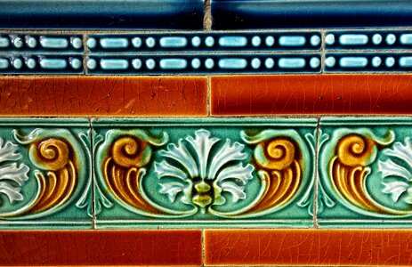 Art nouveau ceramic decorative