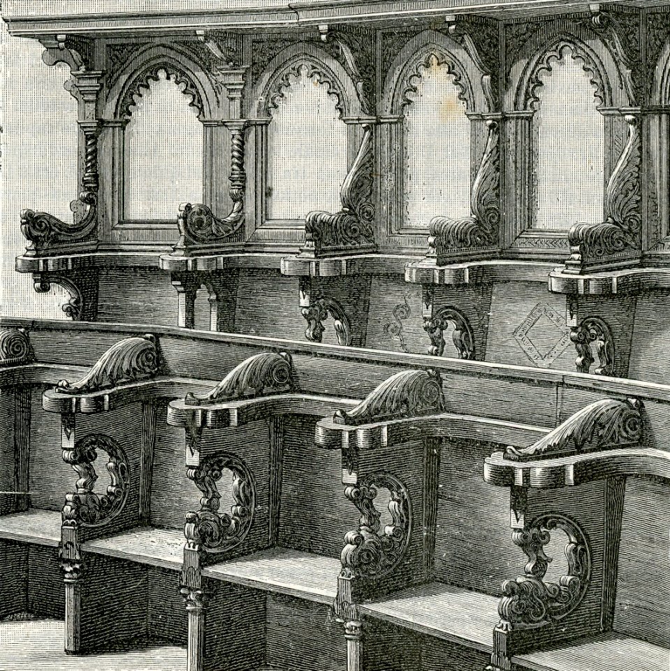 Arcevia Chiesa di San Medardo Coro di Corrado Teutonico