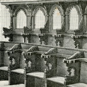 Arcevia Chiesa di San Medardo Coro di Corrado Teutonico