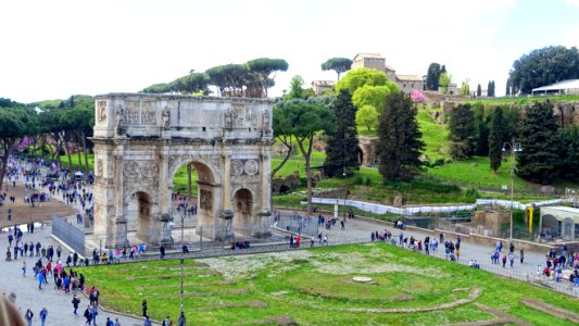 Arch of Constantine from the Colosseum - Rome, Italy - DSC01410 photo